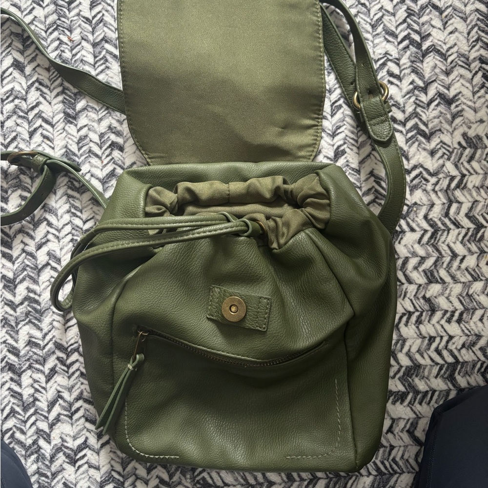 Universal Thread Olive Green Mini Backpack - image 4